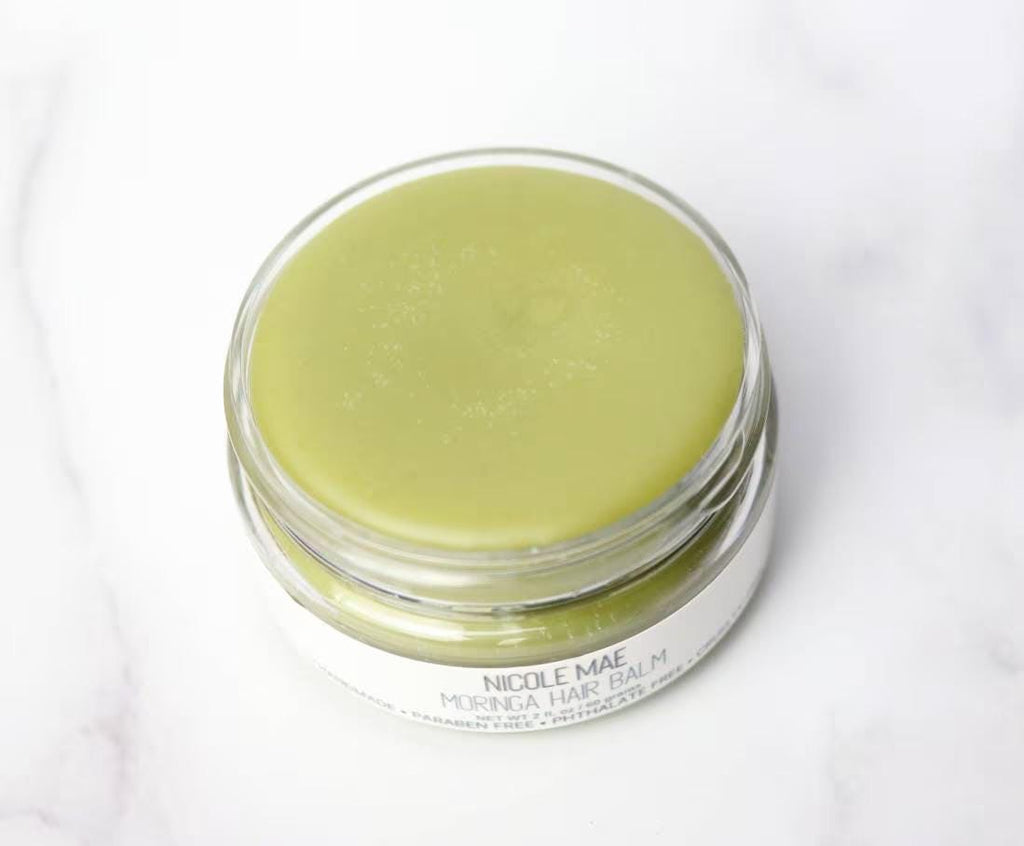 Moringa Herbal Hair Balm: Natural Softening Balm with Shea & Castor Oil