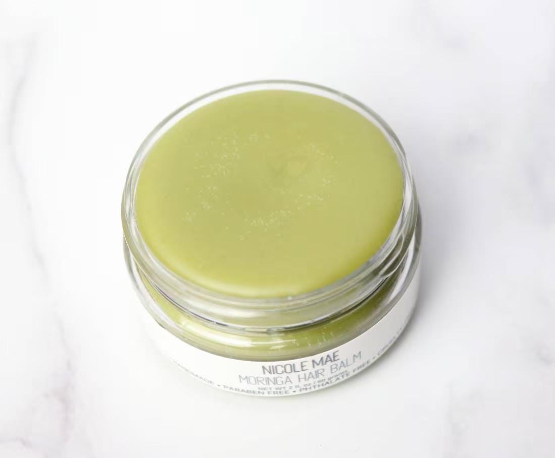 Moringa Herbal Hair Balm: Natural Softening Balm with Shea & Castor Oil