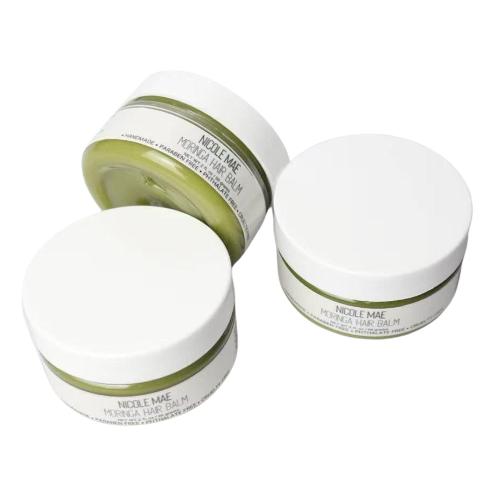 Moringa Herbal Hair Balm: Natural Softening Hair Balm with Shea & Castor Oil
