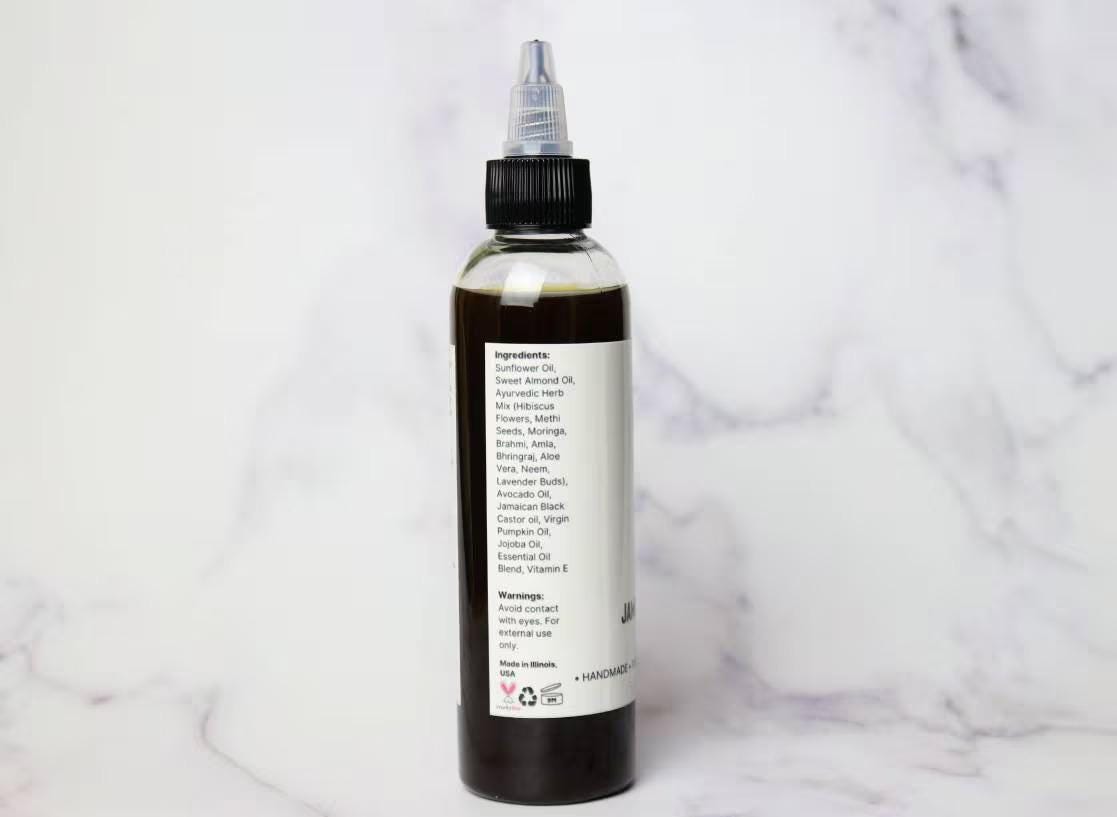 Ayurvedic Hair Oil: Amla, Fenugreek & Jamaican Black Castor Oil Blend