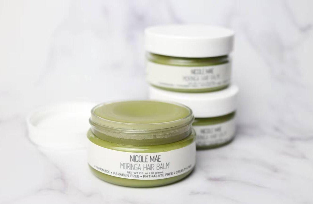 Moringa Herbal Hair Balm: Natural Softening Balm with Shea & Castor Oil