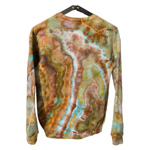 Earthy Geode Ice Dye Crewneck Sweatshirt