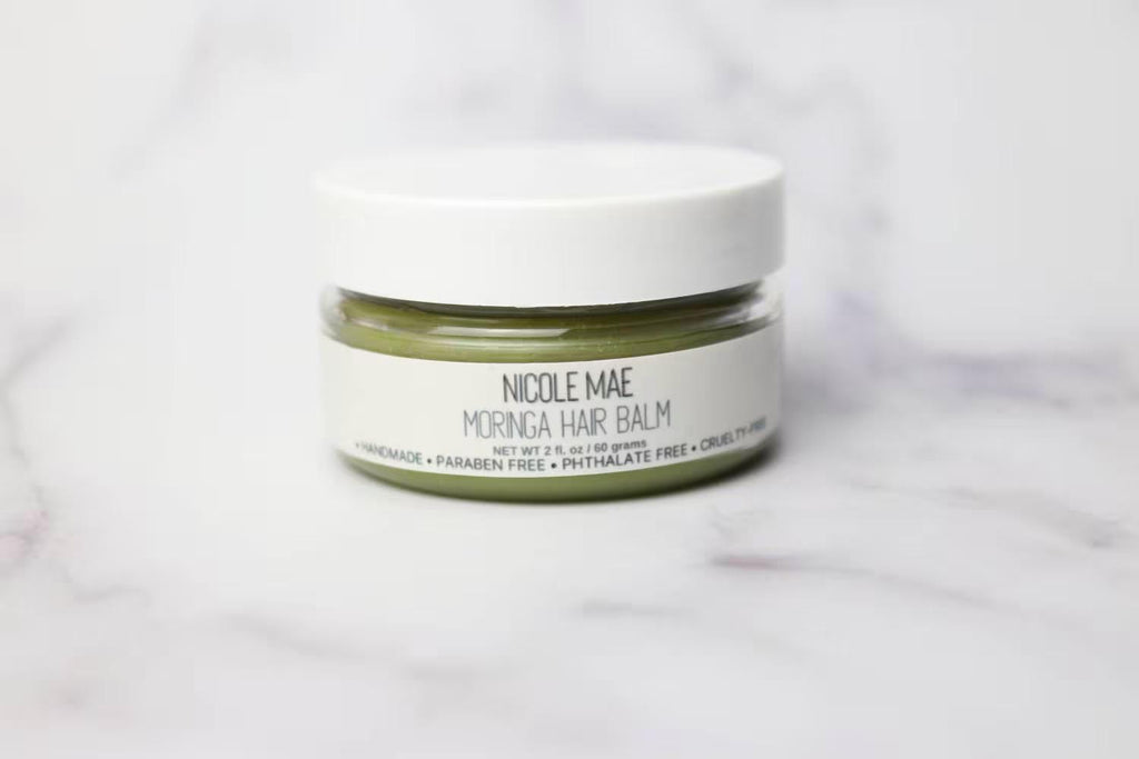 Moringa Herbal Hair Balm: Natural Softening Balm with Shea & Castor Oil
