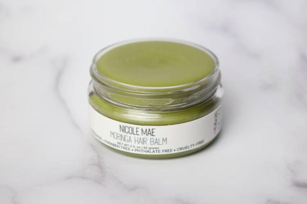 Moringa Herbal Hair Balm: Natural Softening Balm with Shea & Castor Oil