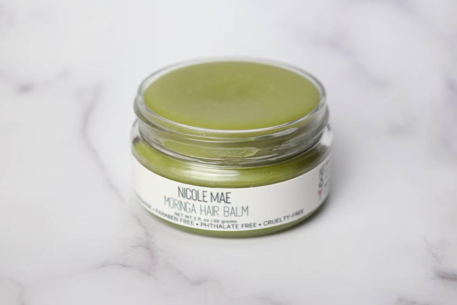 Moringa Herbal Hair Balm: Natural Softening Balm with Shea & Castor Oil