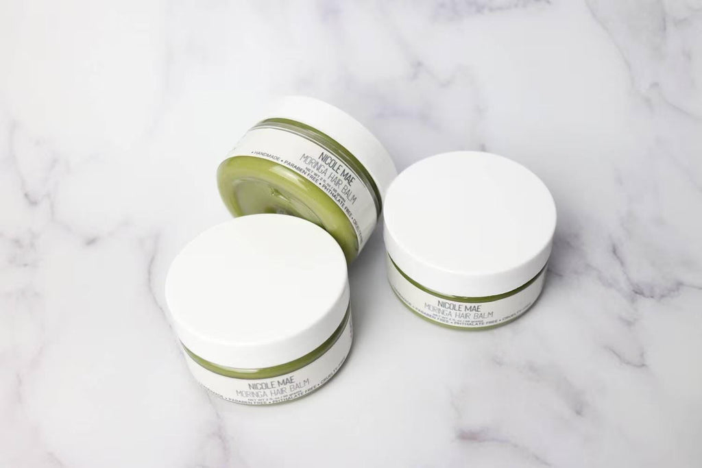 Moringa Herbal Hair Balm: Natural Softening Balm with Shea & Castor Oil